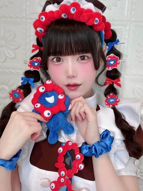 「ミャクミャクコーデ」のふわるさん。あっとほぉーむカフェ提供