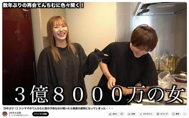 「ぷろたん日記」YouTubeチャンネルより