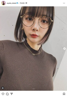 岡田紗佳さんのインスタグラム（＠sayaka_okada）より 