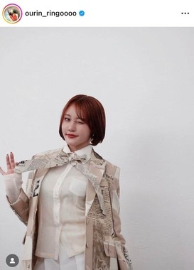 王林さんのインスタグラム（＠ourin_ringoooo）より