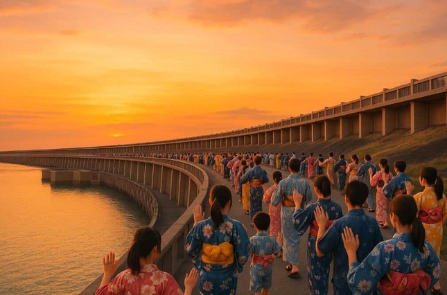 盆踊りのイメージ図。写真は大阪府・大阪市万博推進局機運醸成部のXから