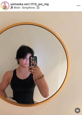 山岡聖怜さんのインスタグラム（＠yamaoka.seri.1113_pw_mg）より