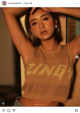 みちょぱ（池田美優）さんのインスタグラム（＠michopa1030）より