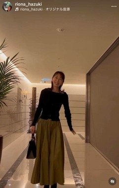 葉月里緒奈さんのインスタグラム（＠riona_hazuki）より