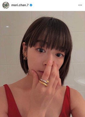森七菜さんのインスタグラム（＠mori.chan.7）より
