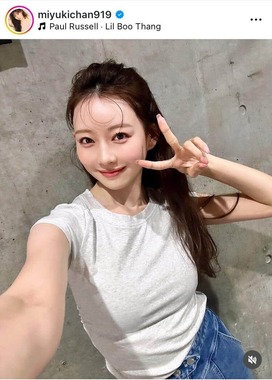 渡辺美優紀さんのインスタグラム（＠miyukichan919）より