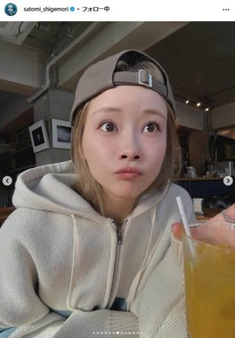 重盛さと美さんのインスタグラム（＠satomi_shigemori）より