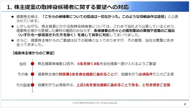 フジ・メディアHDの公式サイトより