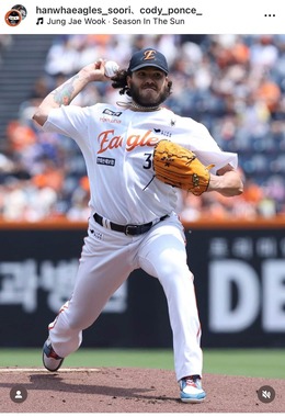 ポンセ投手（本人インスタグラムより）