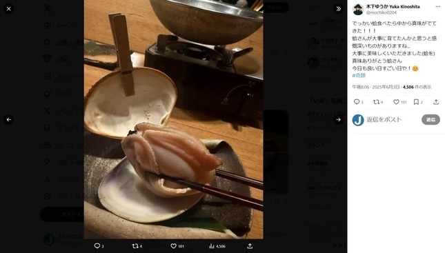 木下ゆうかさんのX（＠mochiko0204）より