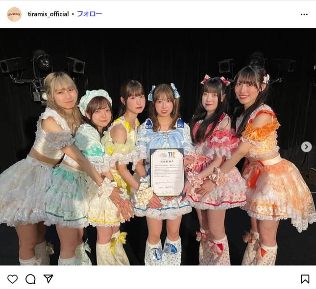 ティラミス公式インスタグラム（＠tiramis_official）より