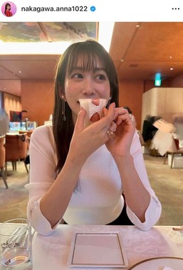 中川安奈さんのインスタグラム（＠nakagawa.anna1022）より