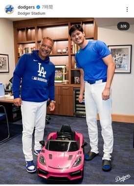 ロサンゼルス・ドジャース公式インスタグラム（＠dodgers）より