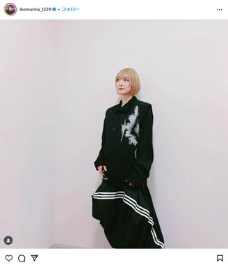 生駒里奈さんのインスタグラム（＠ikomarina_1229）より