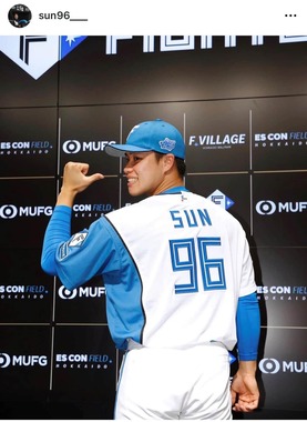 支配下を勝ち取った孫（本人インスタグラムより）