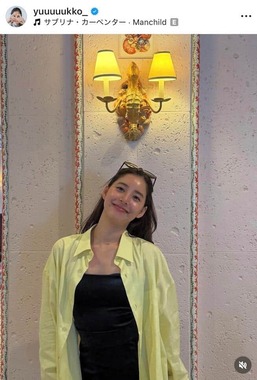 新木優子さんのインスタグラム（＠yuuuuukko_）より