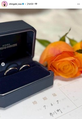 ヒカルさん夫妻、進撃のノアさんのインスタグラム（＠shingeki_noa）より