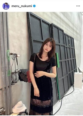 生見愛瑠さんのインスタグラム（＠meru_nukumi）より