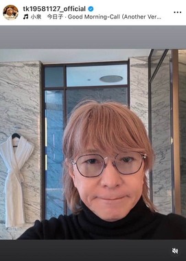 小室哲哉さんのインスタグラム（＠tk19581127_official）より