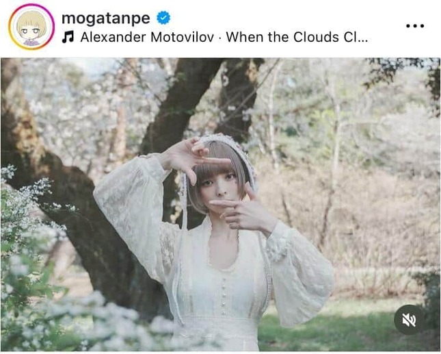 最上もがさんのインスタグラム（＠mogatanpe）より