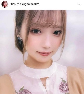 菅原千瑛さんのインスタグラム（＠12hiroesugawara02）より