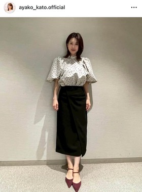加藤綾子さんのインスタグラム（＠ayako_kato.official）より