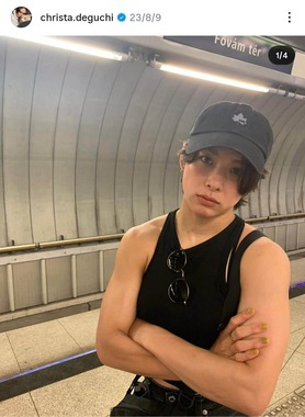 出口クリスタ選手のインスタグラム（＠christa.deguchi）より