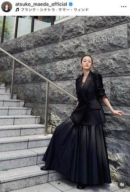 前田敦子さんのインスタグラム（＠atsuko_maeda_official）より