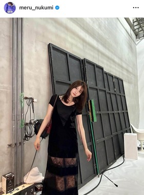 生見愛瑠さんのインスタグラム（＠meru_nukumi）より