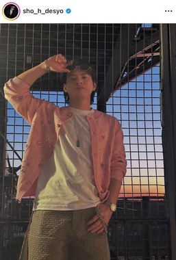 平野紫耀さんのインスタグラム（＠sho_h_desyo）より