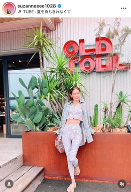 スザンヌさんのインスタグラム（＠suzanneeee1028）より