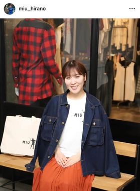 平野美宇さんのインスタグラム（＠miu_hirano）より