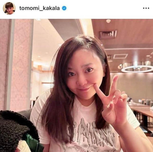 華原朋美さんのインスタグラム（＠tomomi_kakala）より