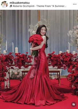 明松美玖さんのインスタグラム（＠mikuakematsu）より