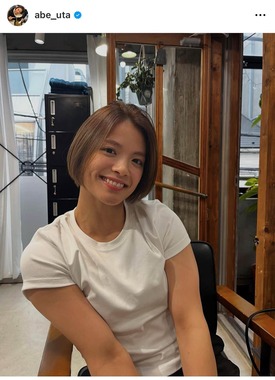 阿部詩選手（本人インスタグラムより）