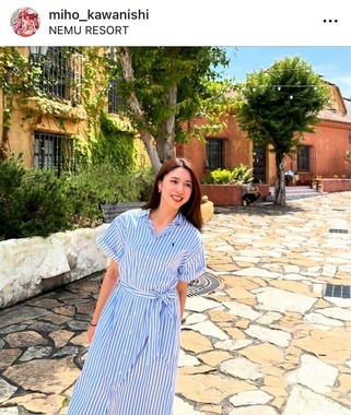河西美帆さんのインスタグラム（＠miho_kawanishi）より