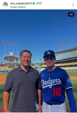 中島裕之さんのインスタグラム（＠hiro_nakajima0731）より