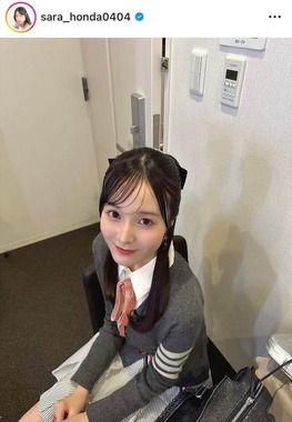 本田紗来さんのインスタグラム（＠sara_honda0404）より