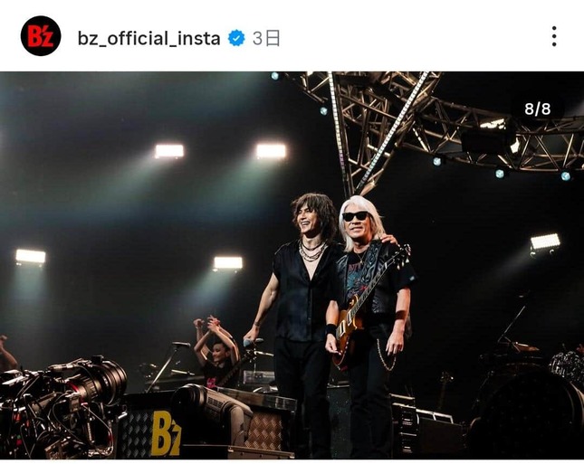 B’z公式インスタグラム（＠bz_official_insta）より