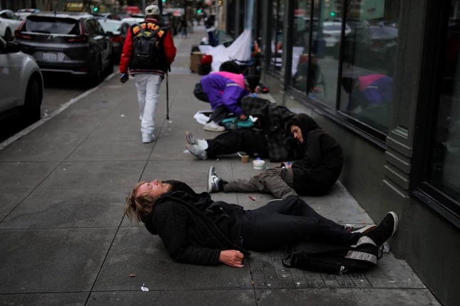 米サンフランシスコ・テンダーロイン地区は薬物中毒者が多く集まる（写真：ロイター/アフロ）