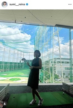鷲見玲奈さんのインスタグラム（＠sumi__reina）より