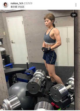 中尾真亜理アナウンサーのインスタグラム（＠nakao_1ch）より