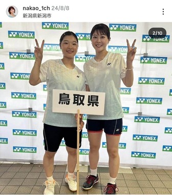 中尾真亜理アナウンサーのインスタグラム（＠nakao_1ch）より