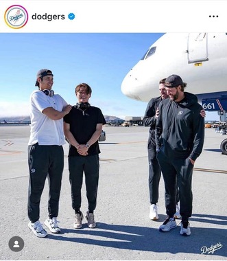 ドジャース公式インスタグラム（＠dodgers）より