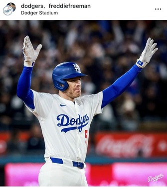 フリーマン（ドジャースインスタグラムより）