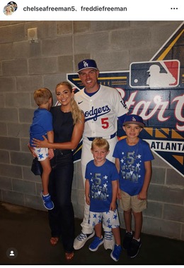 フリーマンファミリー（本人インスタグラムより）