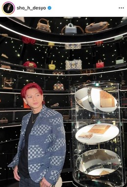 平野紫耀さんのインスタグラム（＠sho_h_desyo）より
