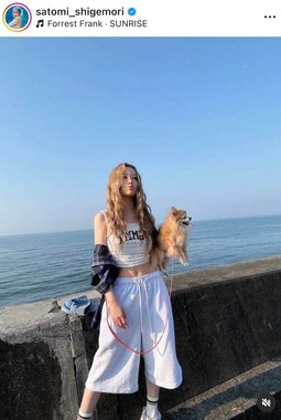 重盛さと美さんのインスタグラム（＠satomi_shigemori）より