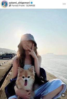 重盛さと美さんのインスタグラム（＠satomi_shigemori）より