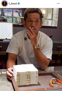 皇治選手のインスタグラム（＠1_kouzi）より